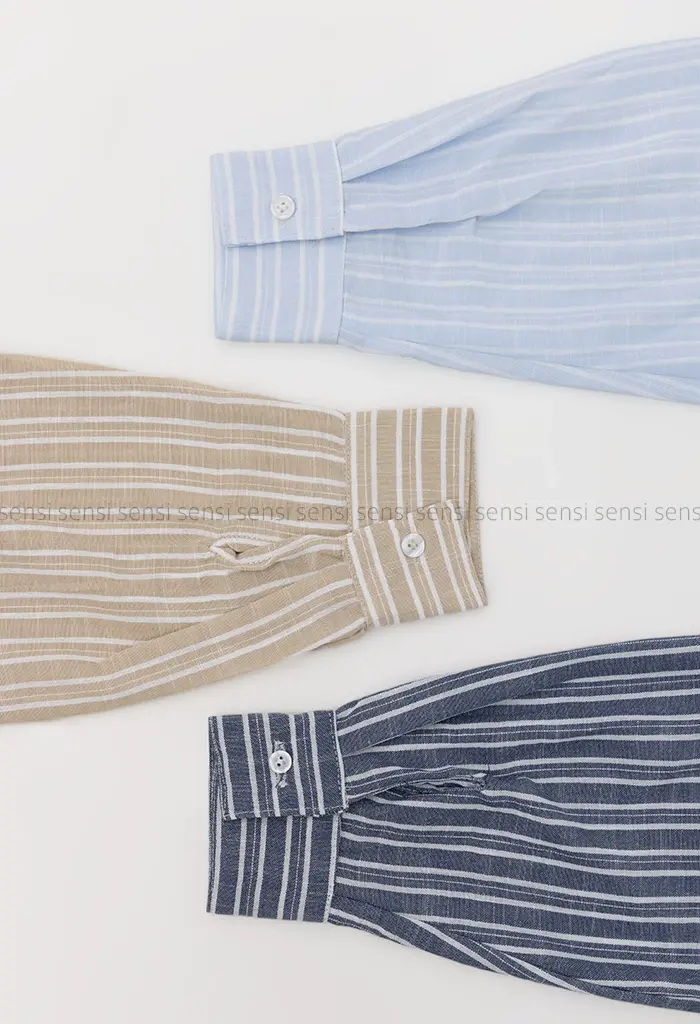 شومیز راه راه لینن کد1002487