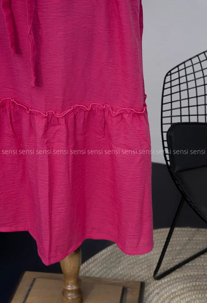 پیراهن لینن گلدوزی @کد1002520