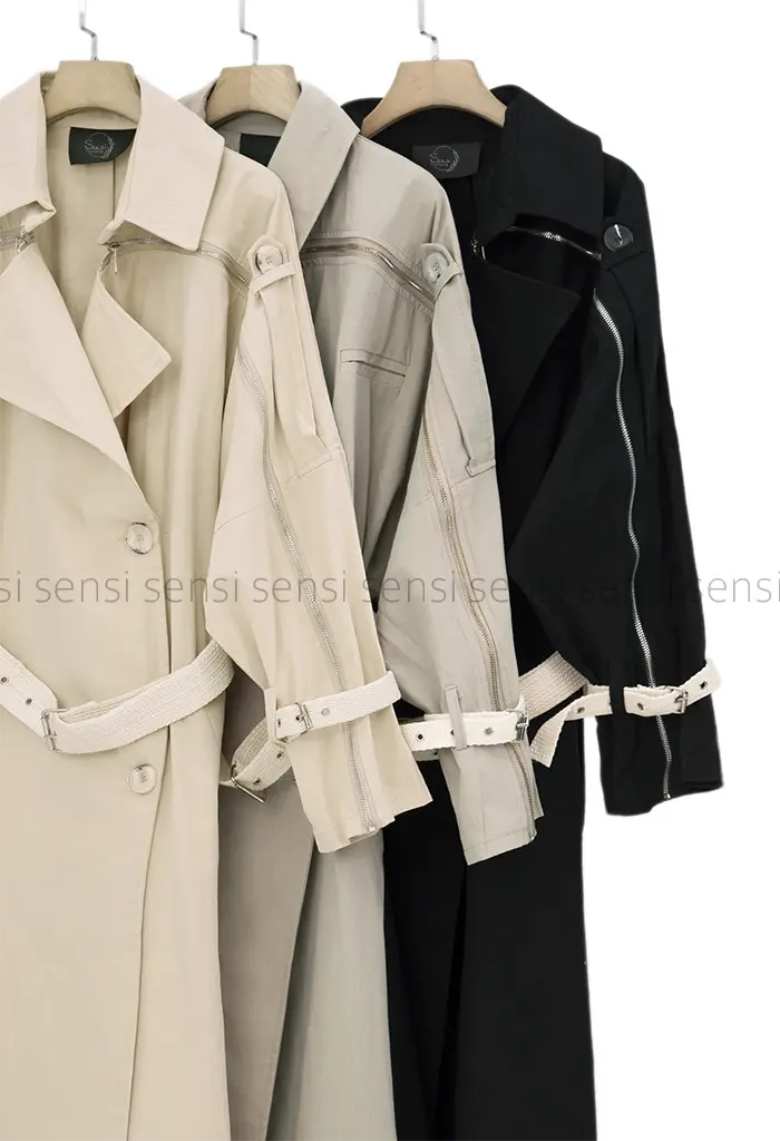 مانتو لینن سرشانه زیپ کد1002627