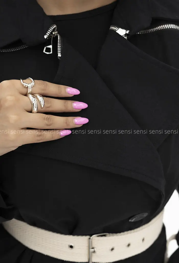 مانتو لینن سرشانه زیپ کد1002627