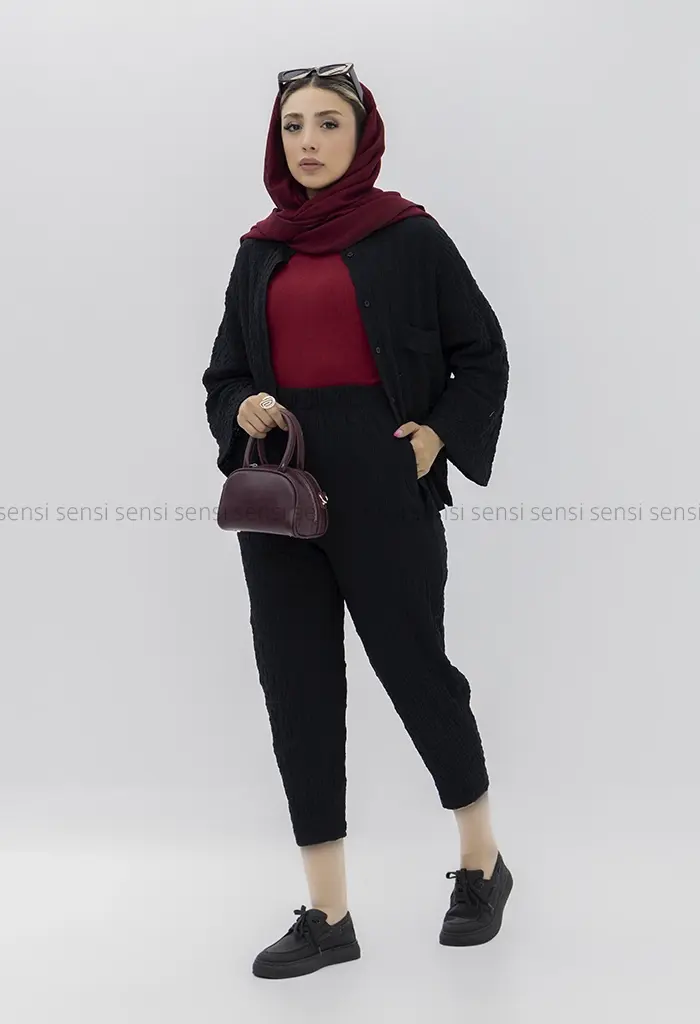 ست شومیز شلوار چروک کد1002622