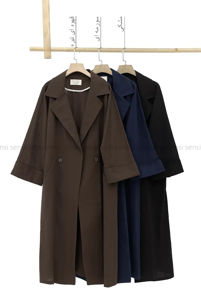 مانتو بلند لینن کد1002584