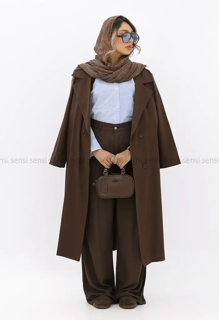 مانتو بلند لینن کد1002583