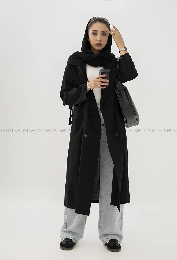 مانتو بلند لینن کد1002583