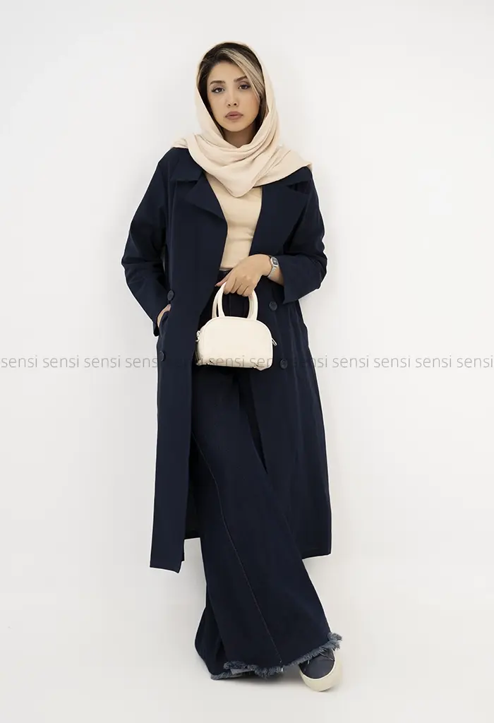 مانتو بلند لینن کد1002583