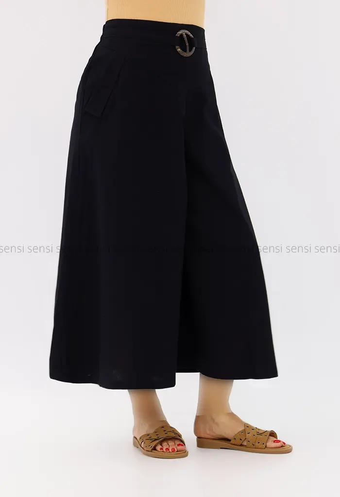 دامن شلواری لینن کد1002578