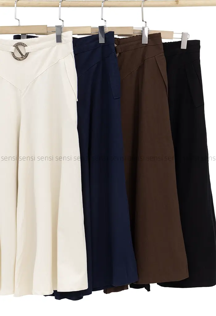 دامن شلواری لینن کد1002578