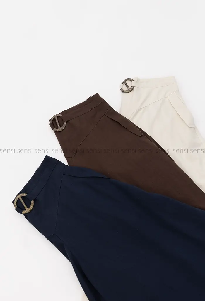 دامن شلواری لینن کد1002578