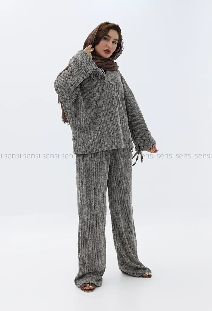 ست شومیزشلوار جلوبسته کد1002796