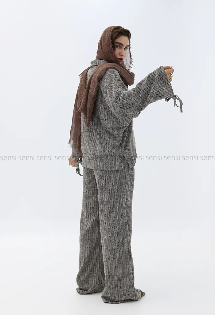 ست شومیزشلوار جلوبسته کد1002796