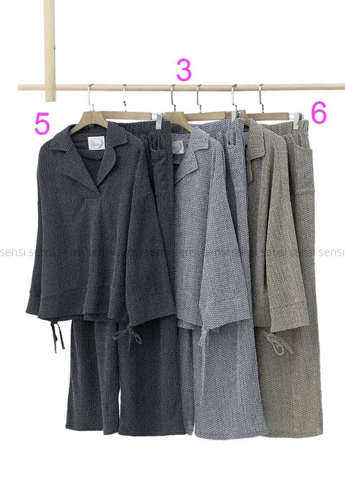 ست شومیزشلوار جلوبسته کد1002796