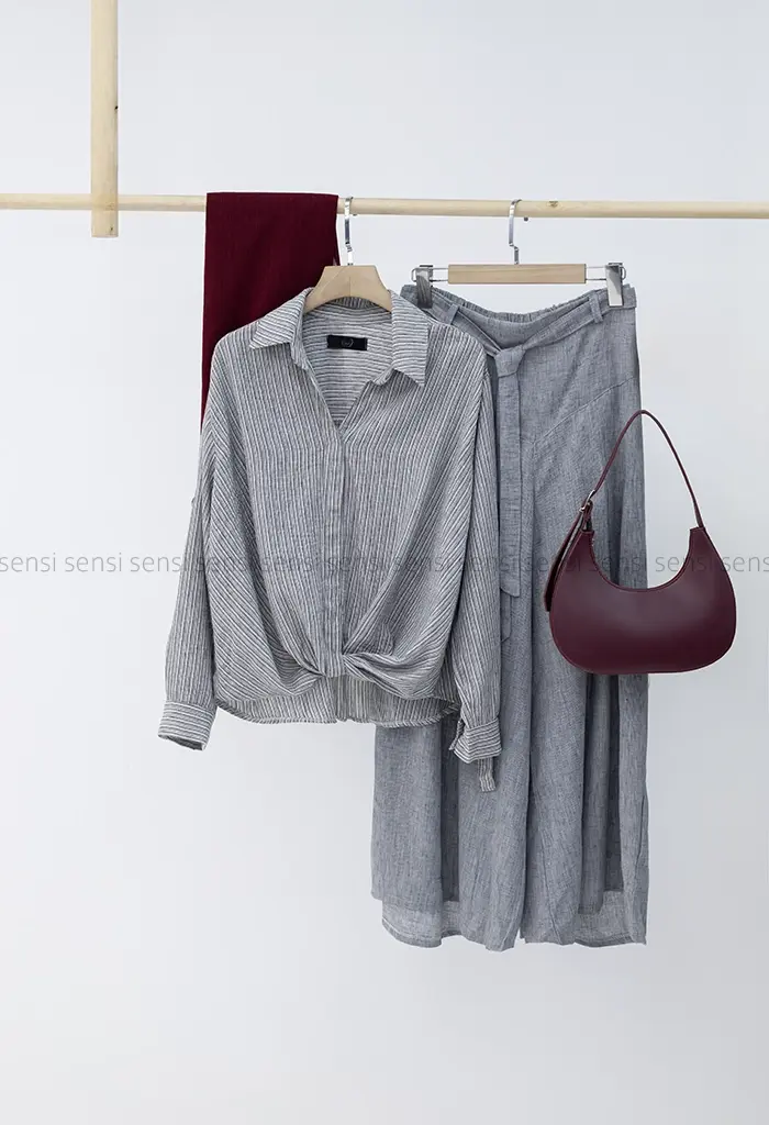 ست شومیزشلوار جلوگره ای کد1002722