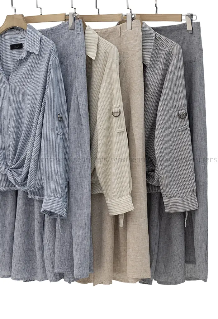 ست شومیزشلوار جلوگره ای کد1002722