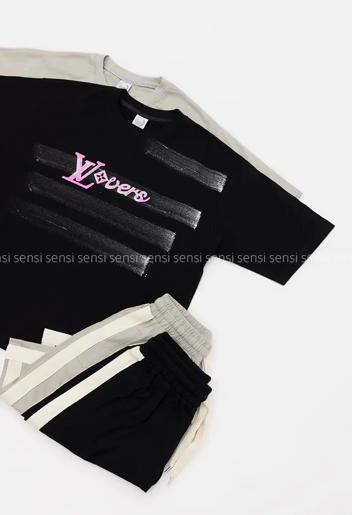 تیشرت شلوارک باکسی کد1002662