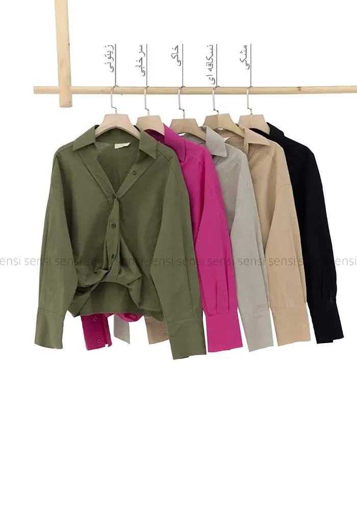 شومیز اسلپ جلو گره کد1002837