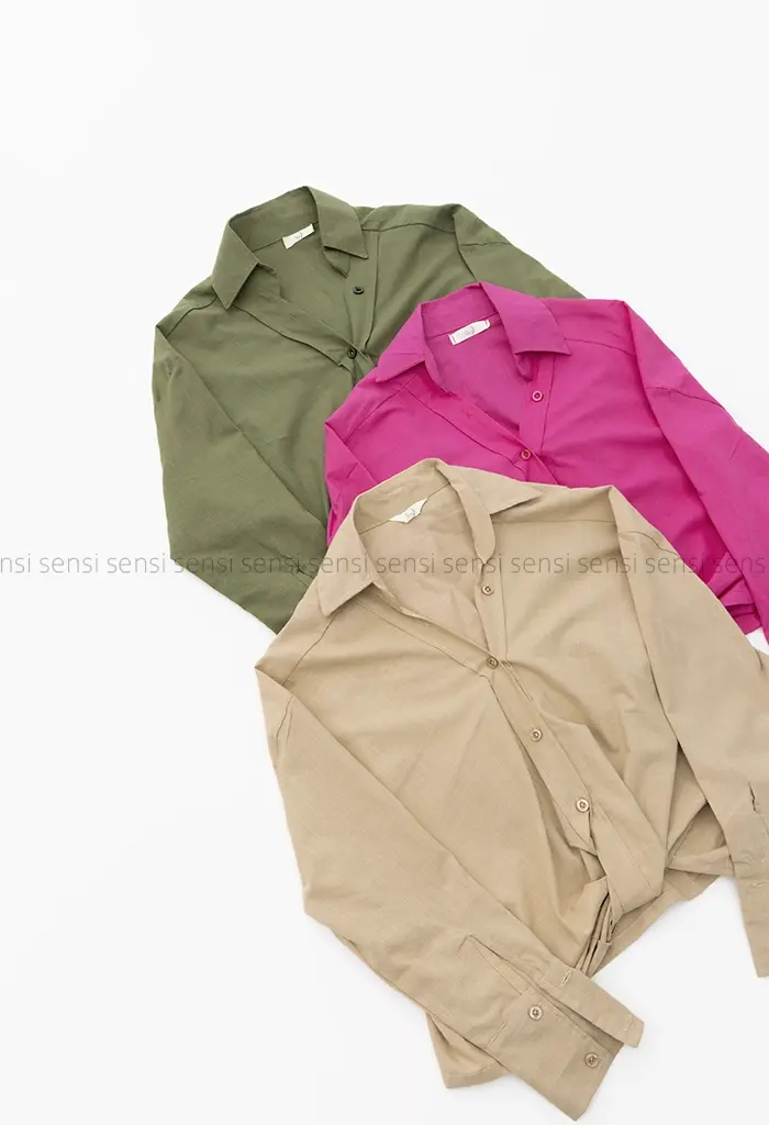 شومیز اسلپ جلو گره کد1002837