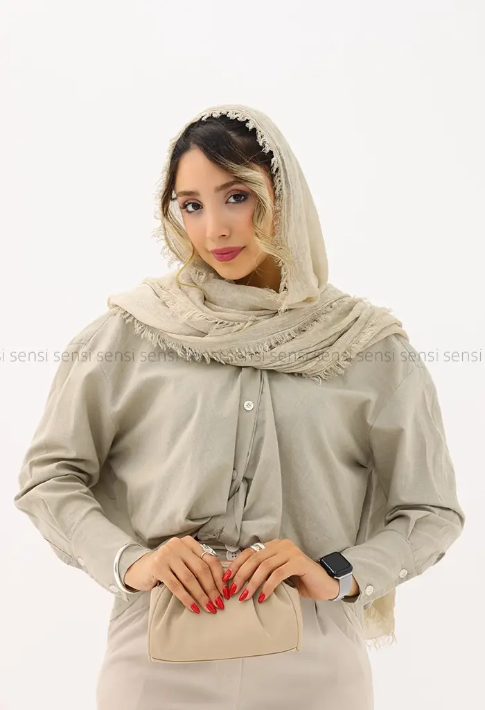 شومیز اسلپ جلو گره کد1002837