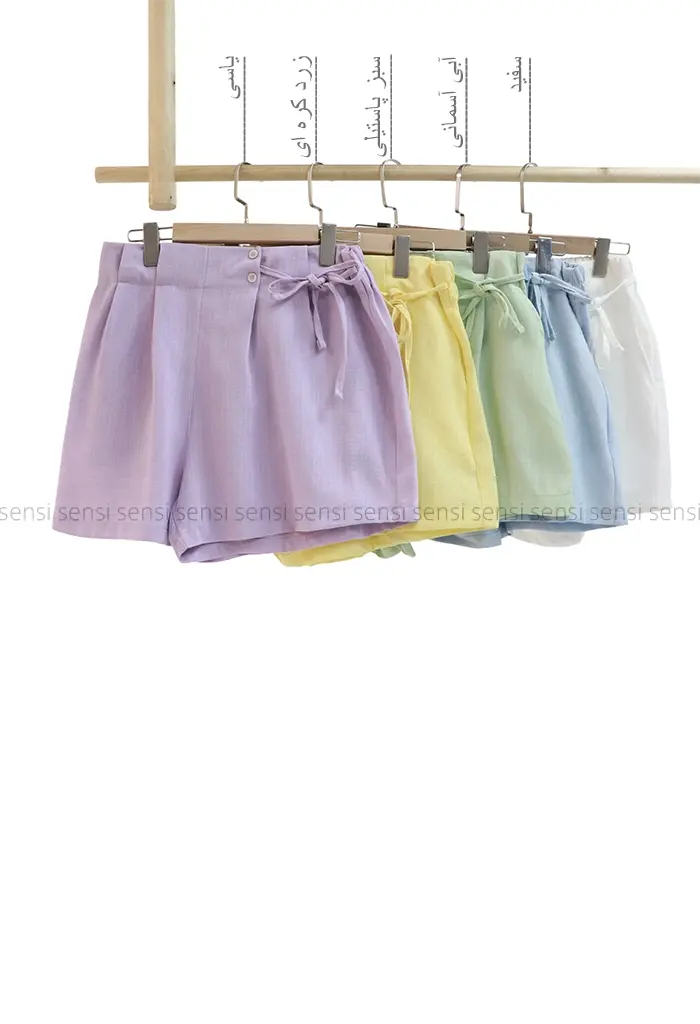 شلوارک لینن کد1002943