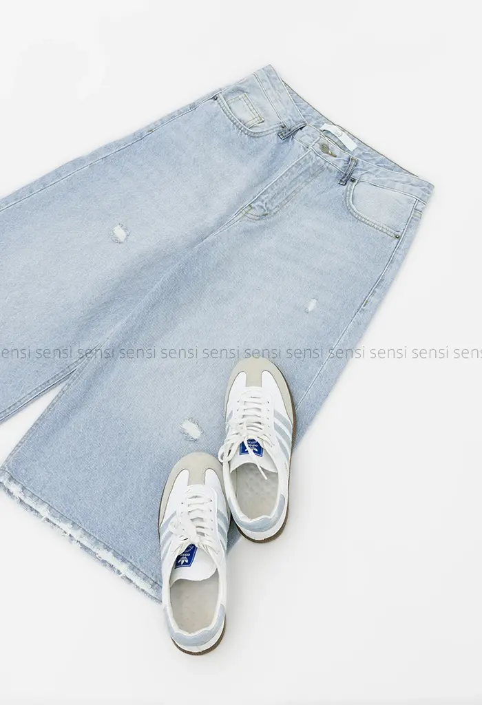 شلوارک جین قد 75کد1002962