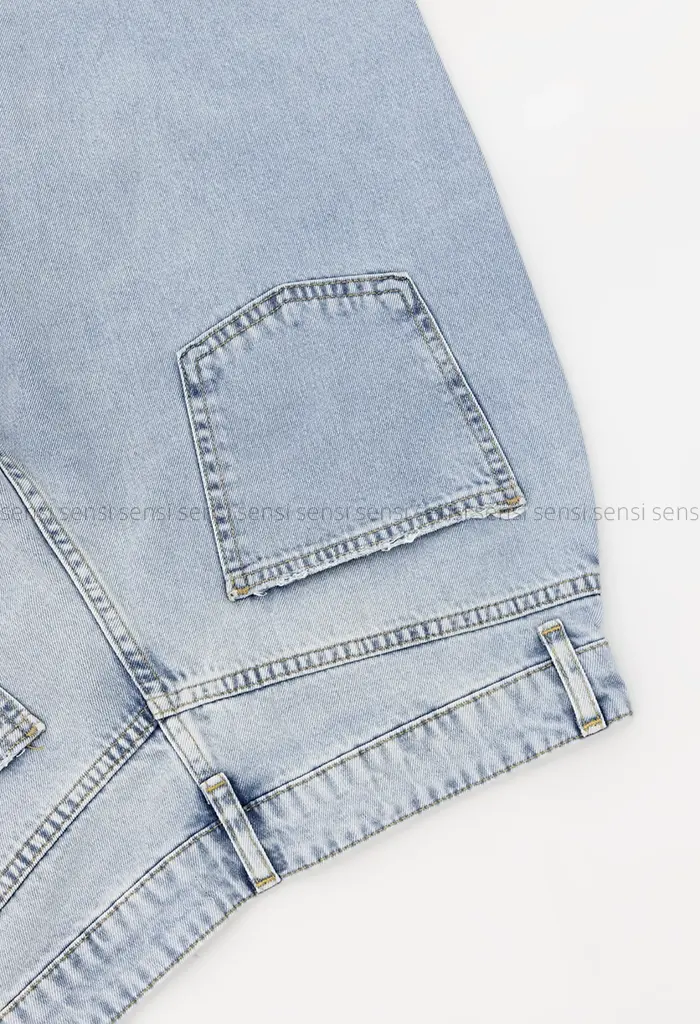 شلوارک جین قد 75کد1003044