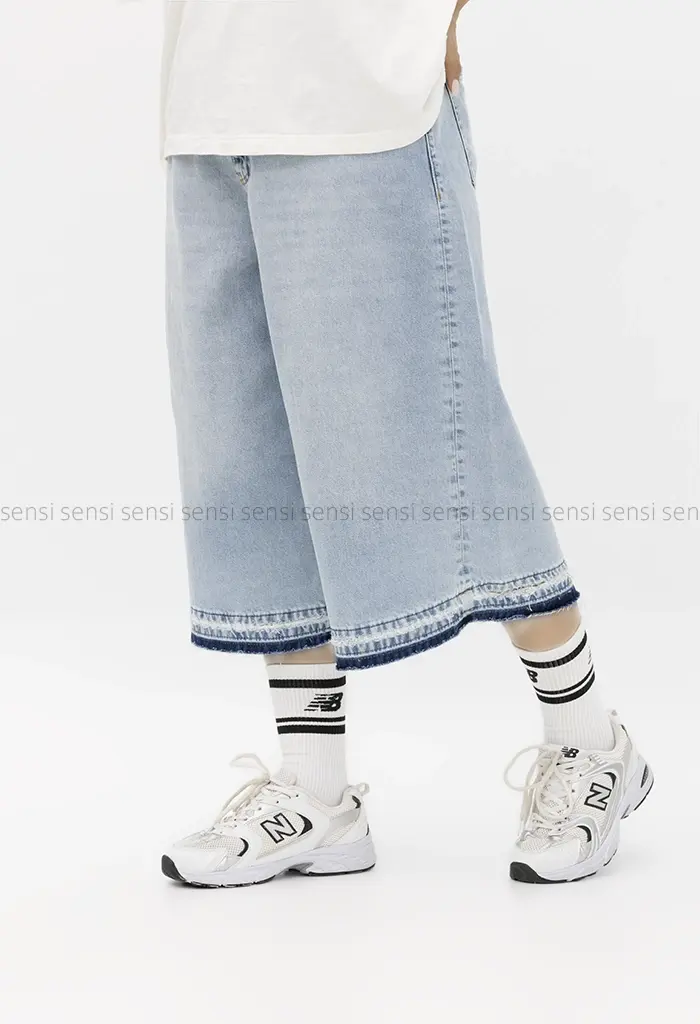 شلوارک جین قد 75کد1003044