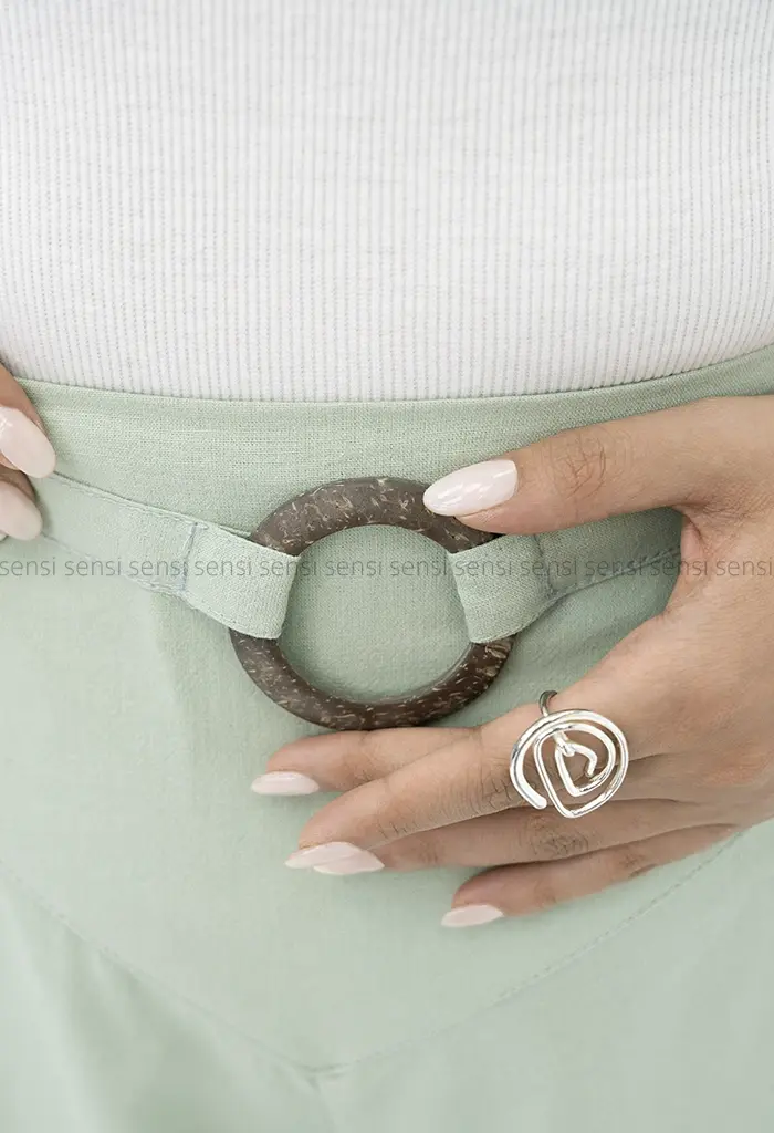 دامن شلواری رینگ چوبی کد1003026