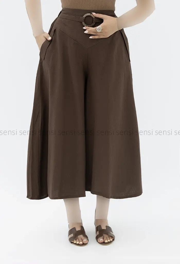 دامن شلواری رینگ چوبی کد1003026