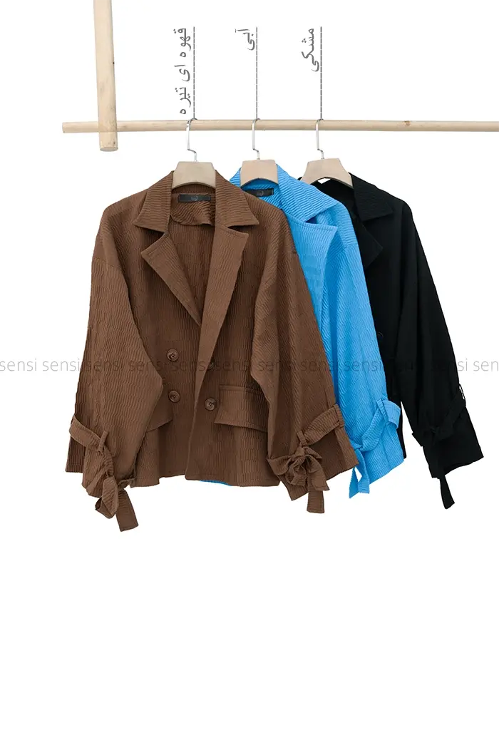 کت اطلس آستین بندی کد1003034