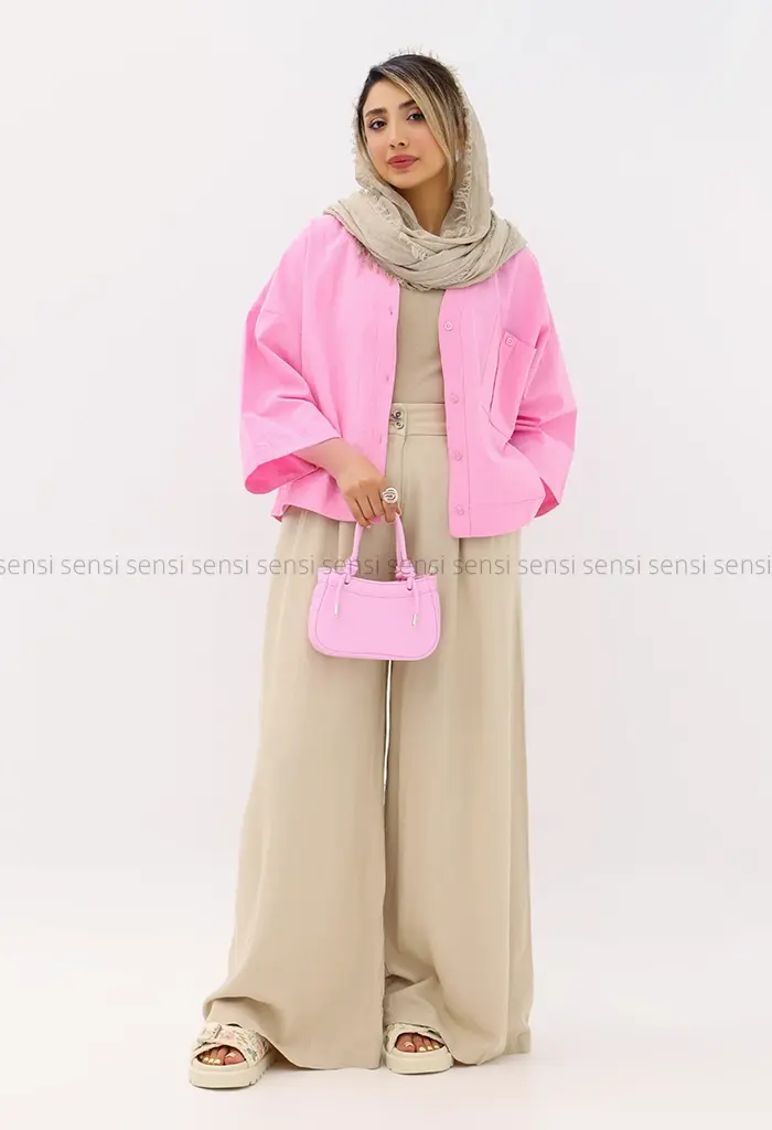 شومیز باکسی لینن کد1003060