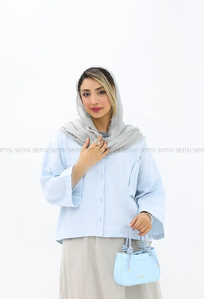 شومیز باکسی لینن کد1003060