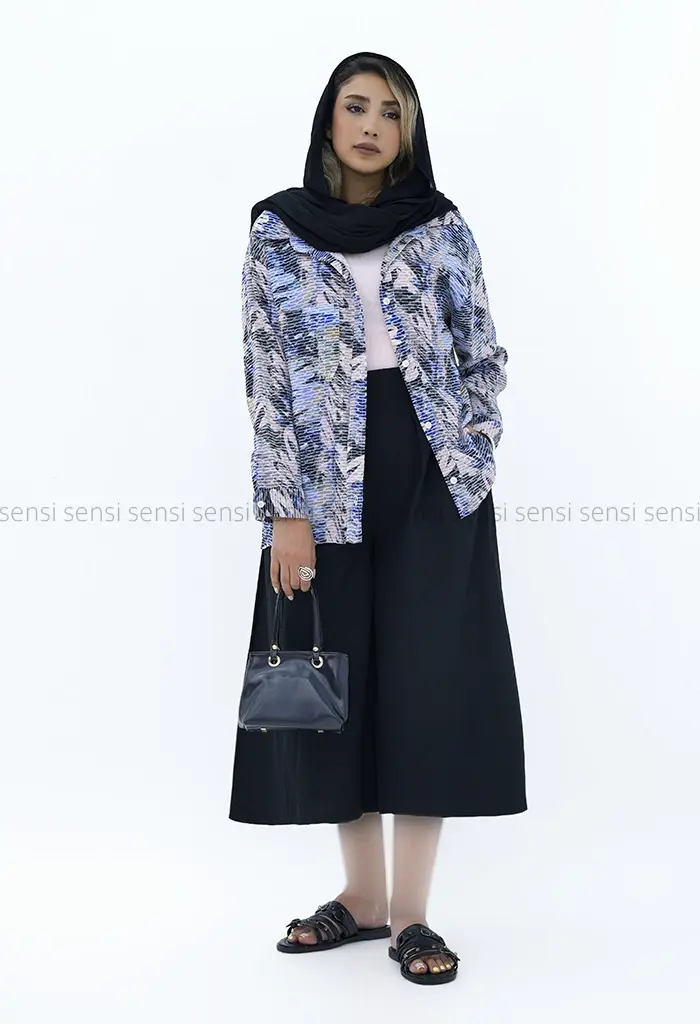 دامن شلواری لینن کد1004008