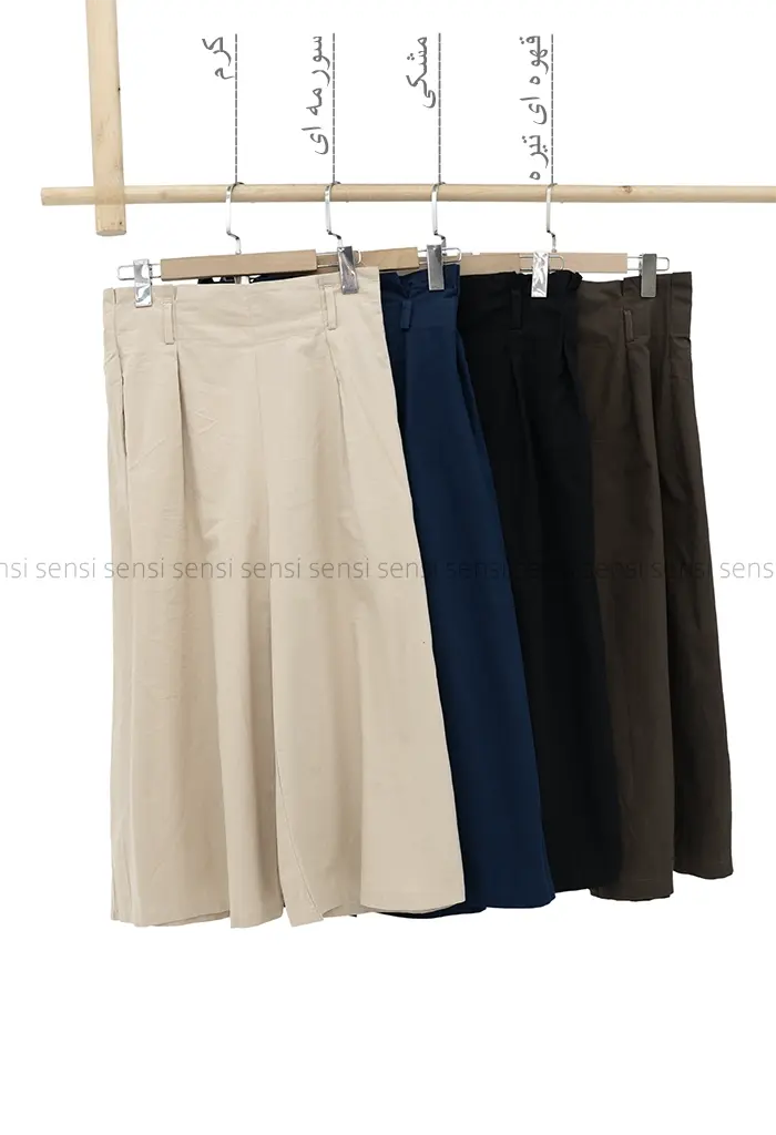 دامن شلواری لینن کد1004008