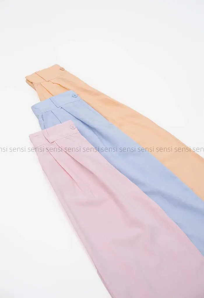 شلوار بگ لینن پیله کد1004052