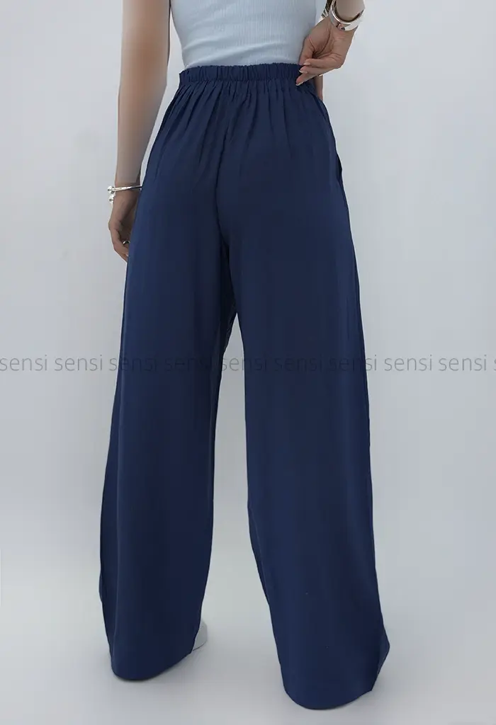 شلوار بگ لینن پیله کد1004052