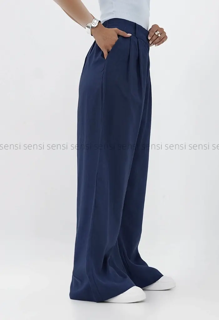 شلوار بگ لینن پیله کد1004052