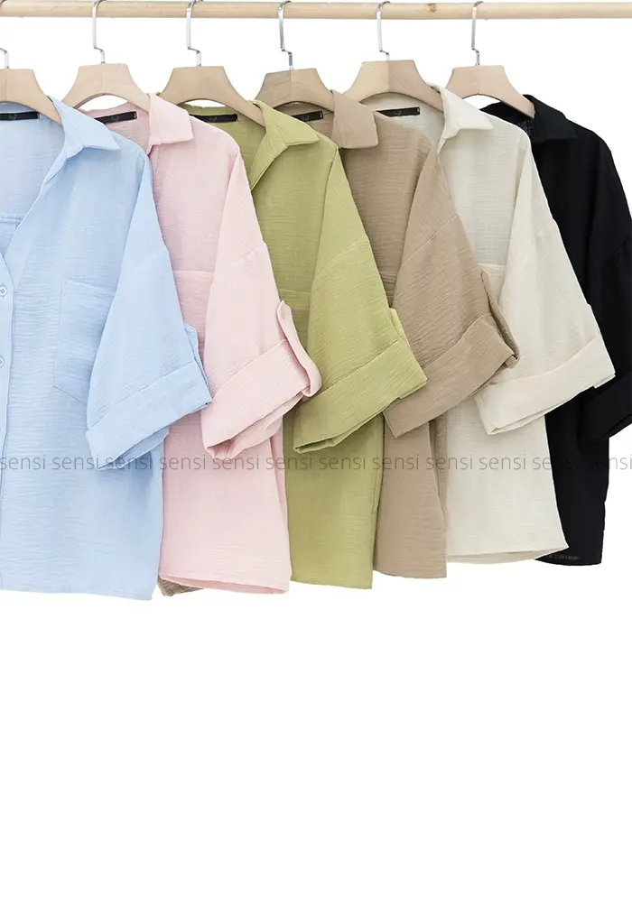 شومیز لینن آرمانی کد1004040