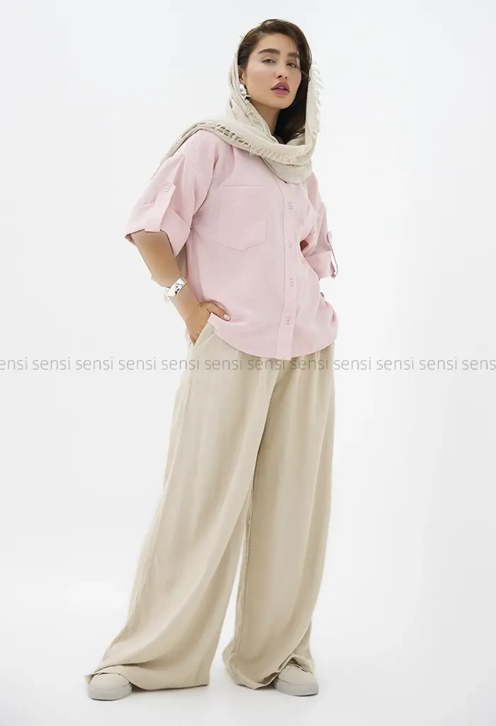 شومیز لینن آرمانی کد1004040