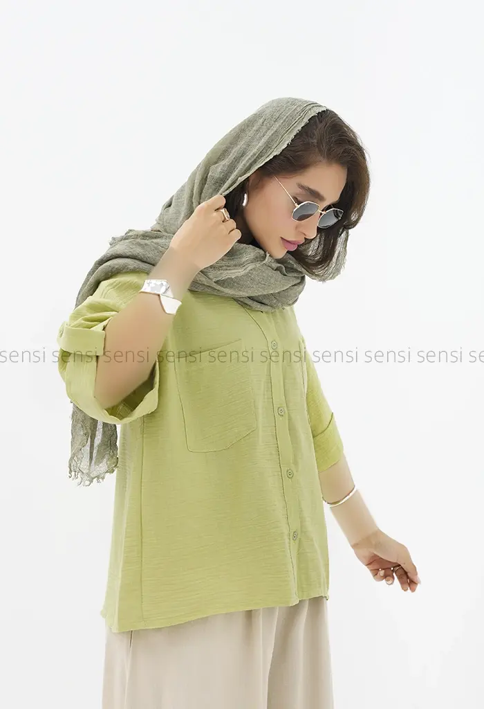 شومیز لینن آرمانی کد1004040