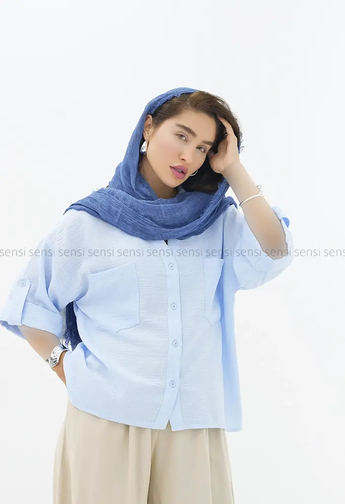 شومیز لینن آرمانی کد1004040