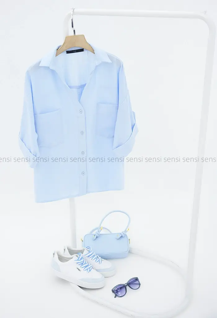 شومیز لینن آرمانی کد1004040