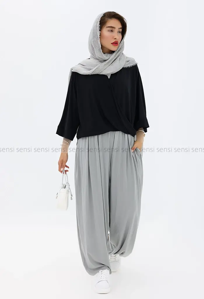 شومیز شلوار پانچ آسووان کد1004071