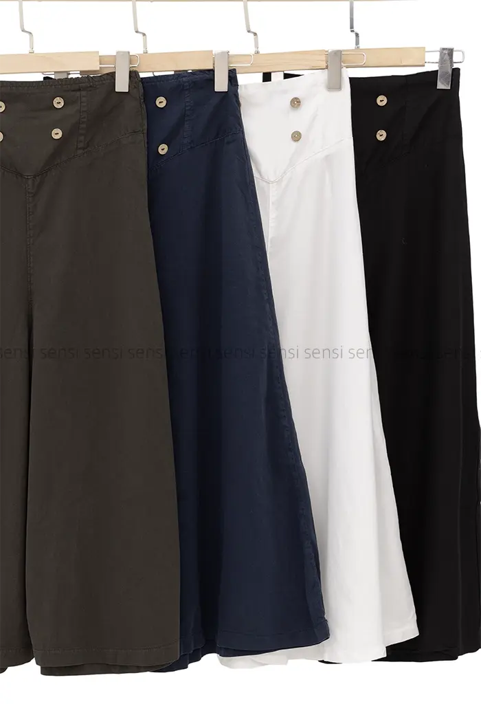 دامن شلواری کتان سیلک کد1004165