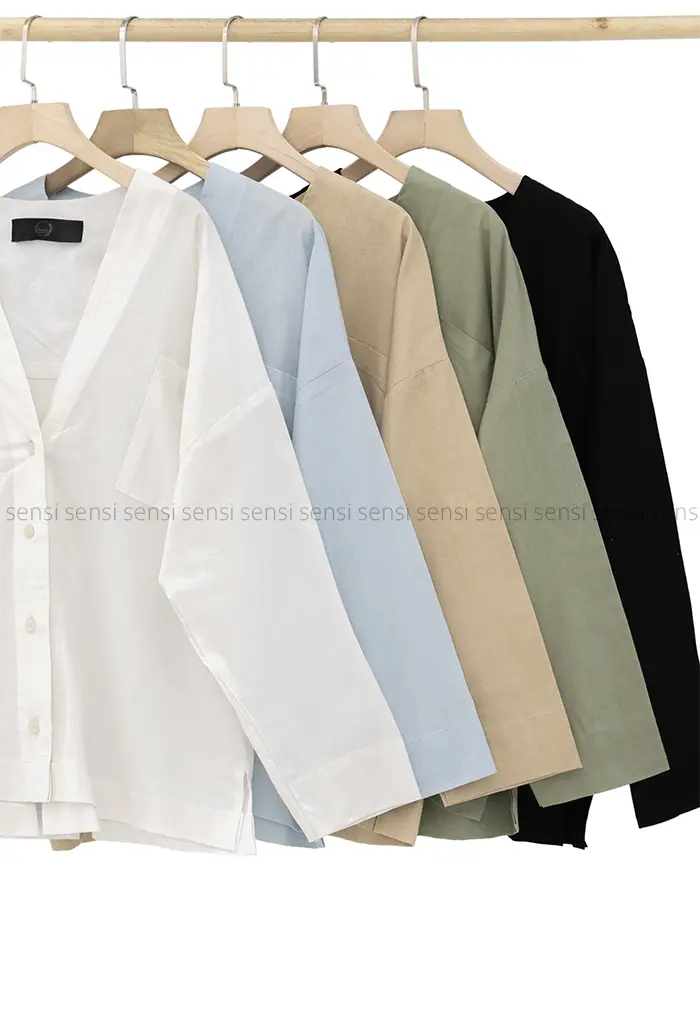 شومیز مانتویی یقه vکد1004181