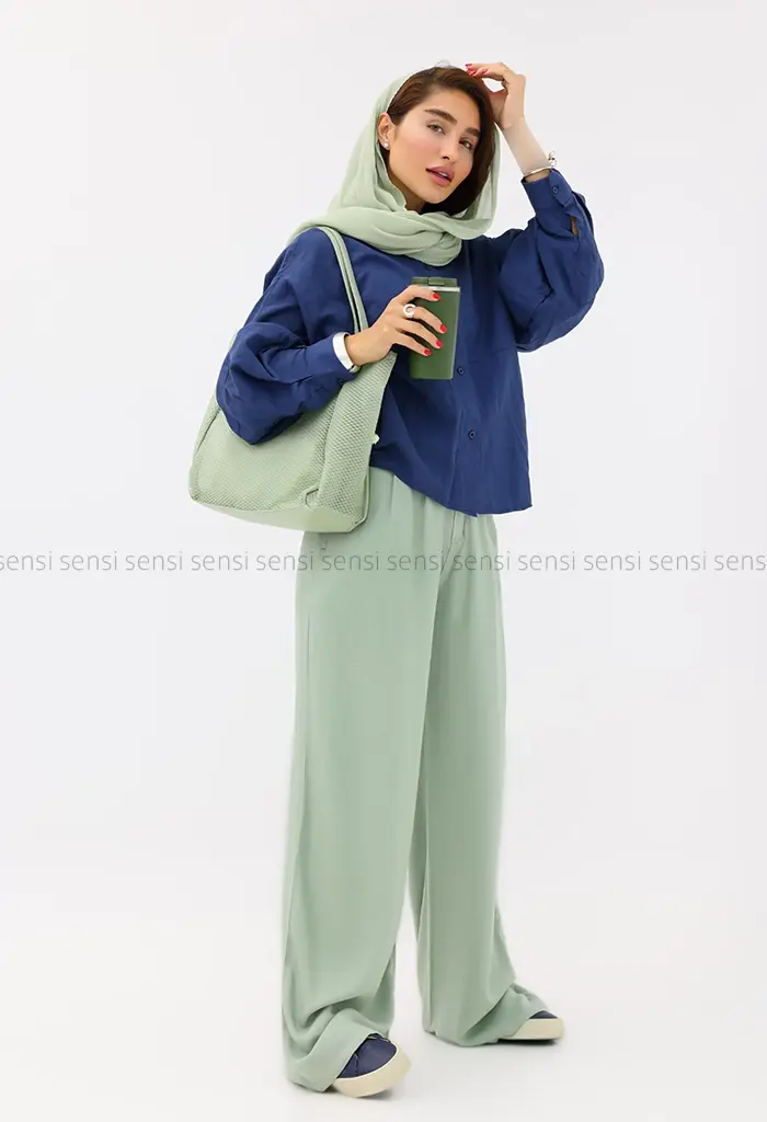 شلوار کتان سیلک لایوسل کد1004161