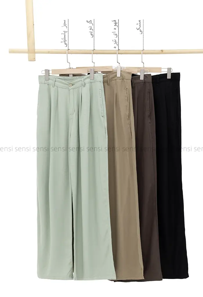 شلوار کتان سیلک لایوسل کد1004161