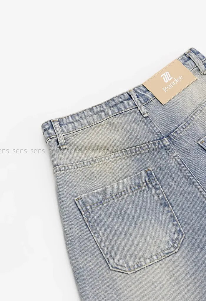 شلوارک جین واید زاپ دارکد1004173