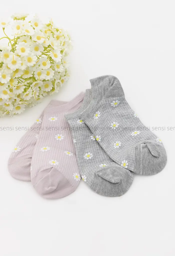 جوراب بابونه پنبه کد1004135