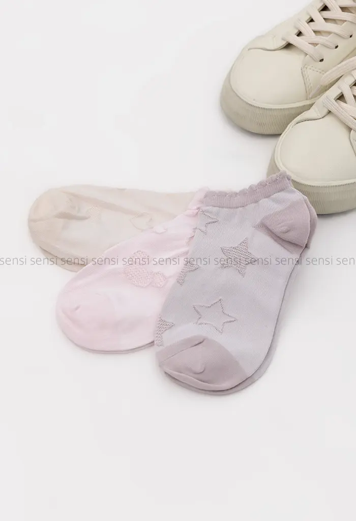 جوراب پفکی پنبه کد1004138