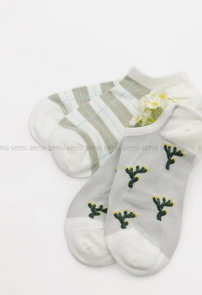 جوراب کاکتوس گل پنبه کد1004139