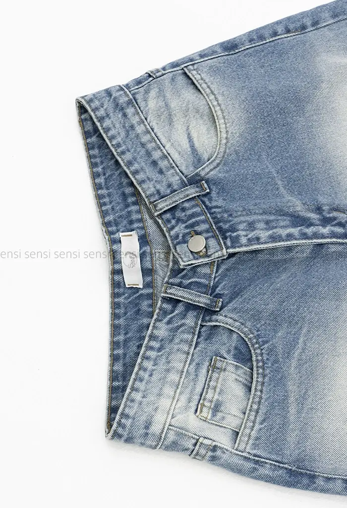 شلوارک جین واید قد 83کد1004210